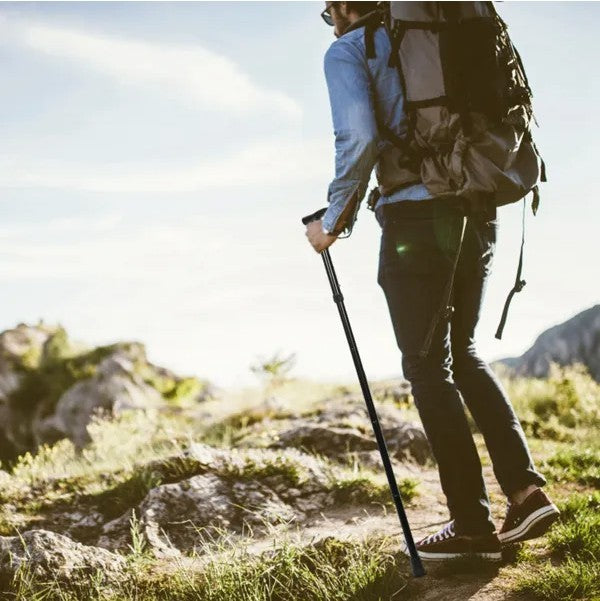 Black Portable Mobility Aid Cane