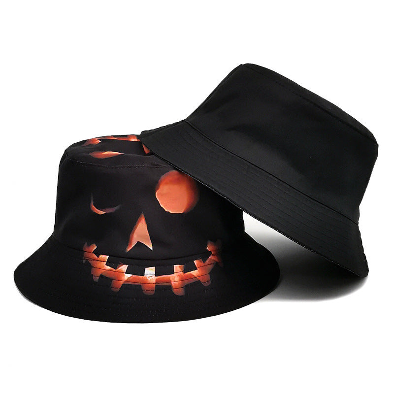 Halloween Pumpkin Cartoon Fisherman Hat