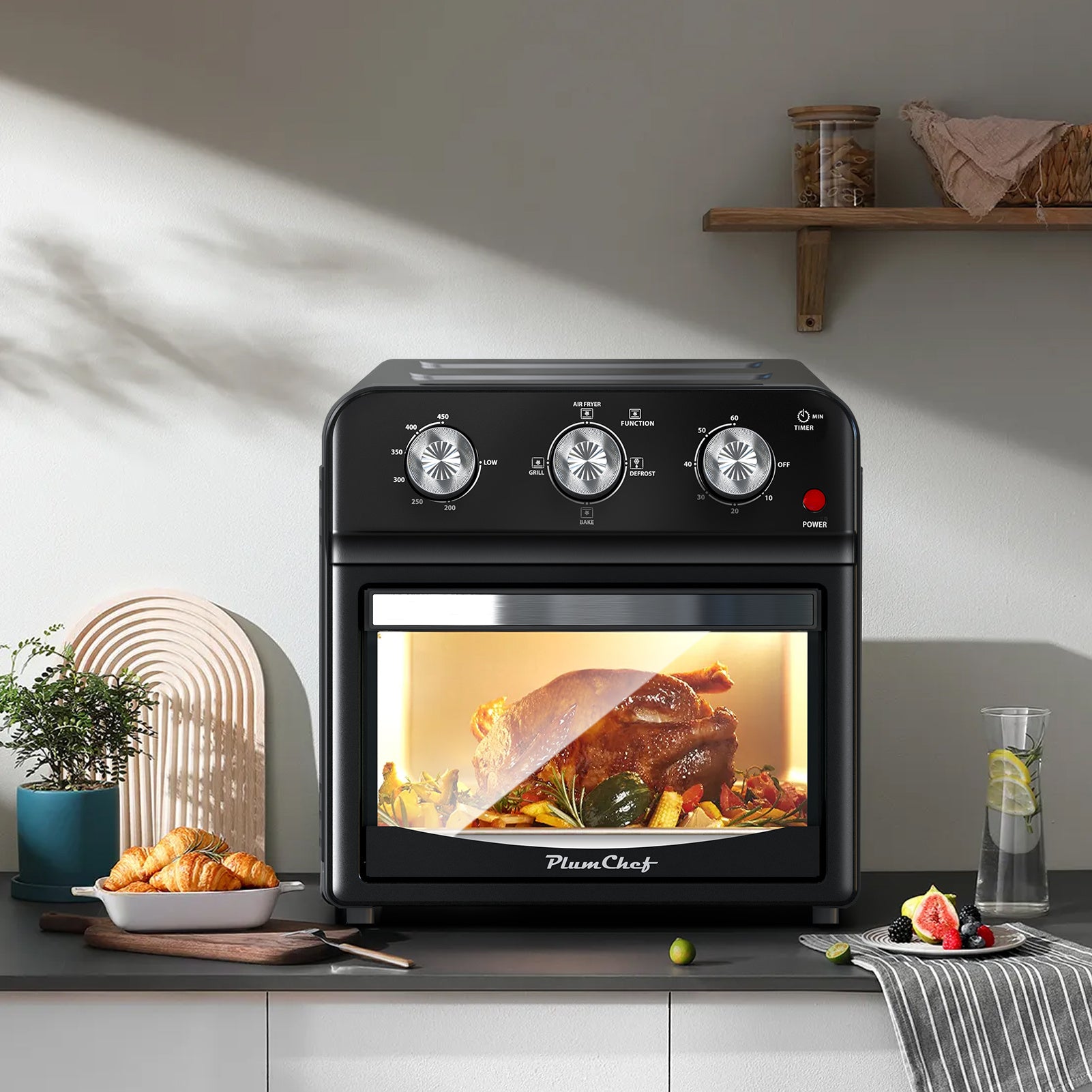 12.5 Qt Air Fryer with Multi-Function Grill
