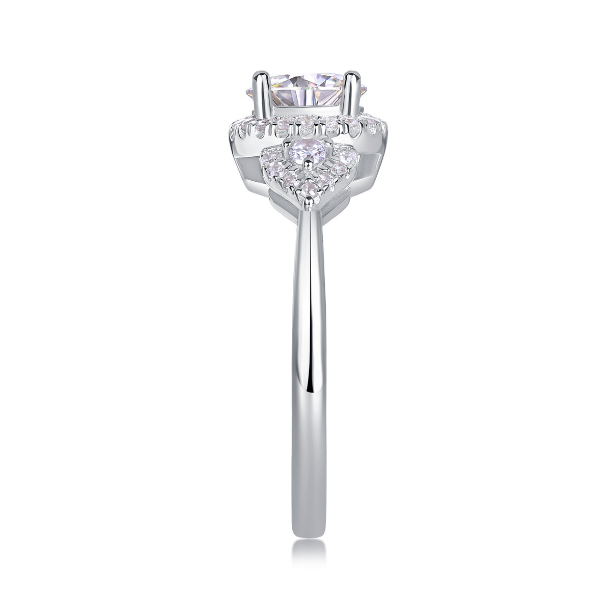 Luxury Large Moissanite Wedding Ring