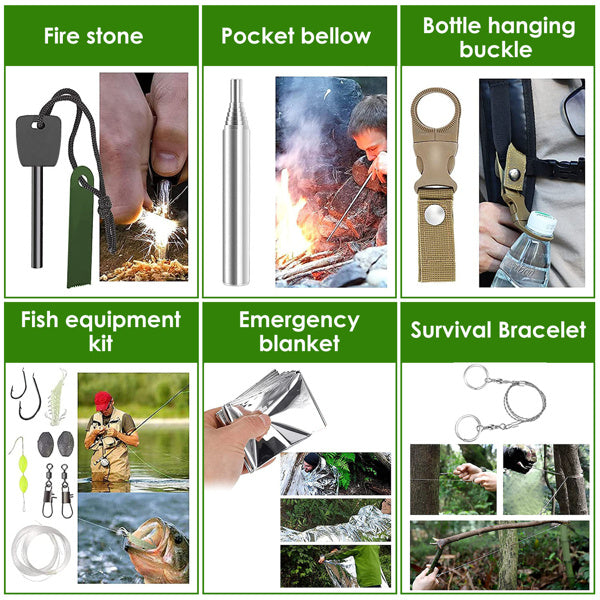 47-in-1 Survival Kit Emergency Bag