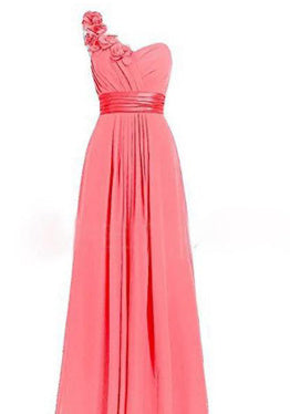 Robe longue multicolore à col incliné