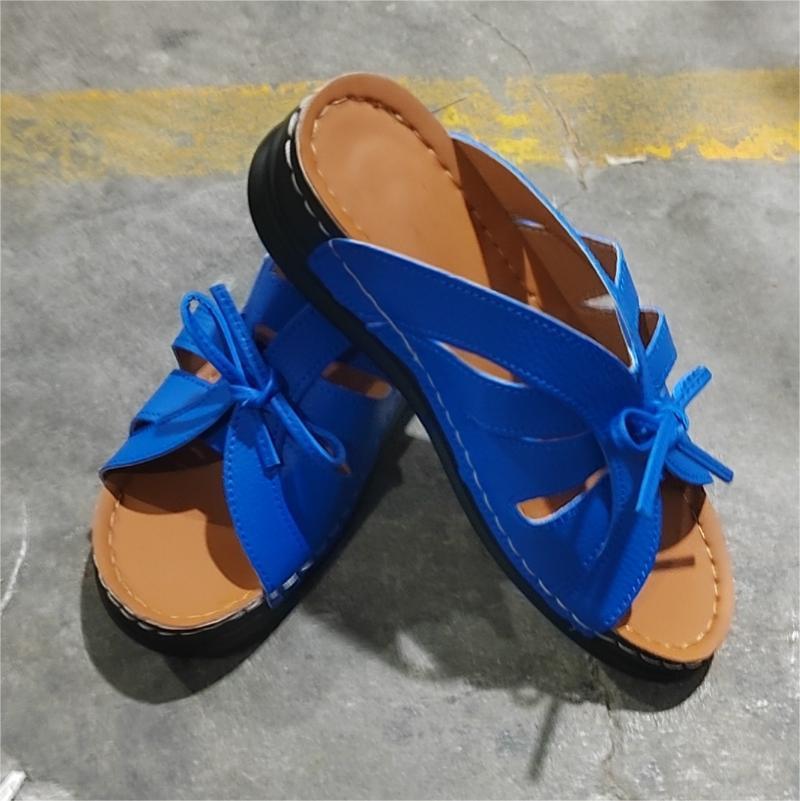 Roman Lace-Up Platform Wedge Sandals