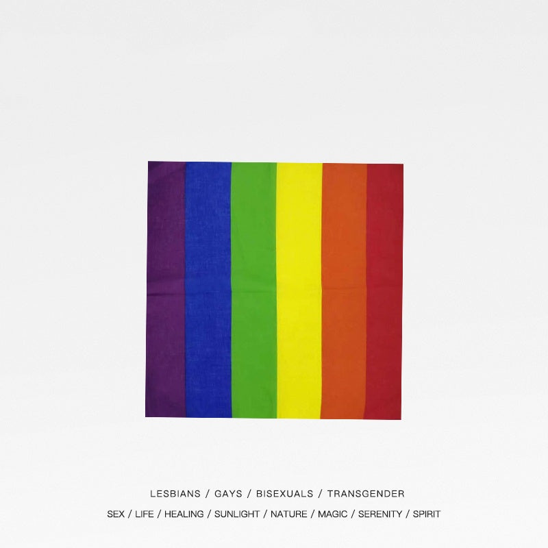 Rainbow LGBT Cotton Striped Scarf
