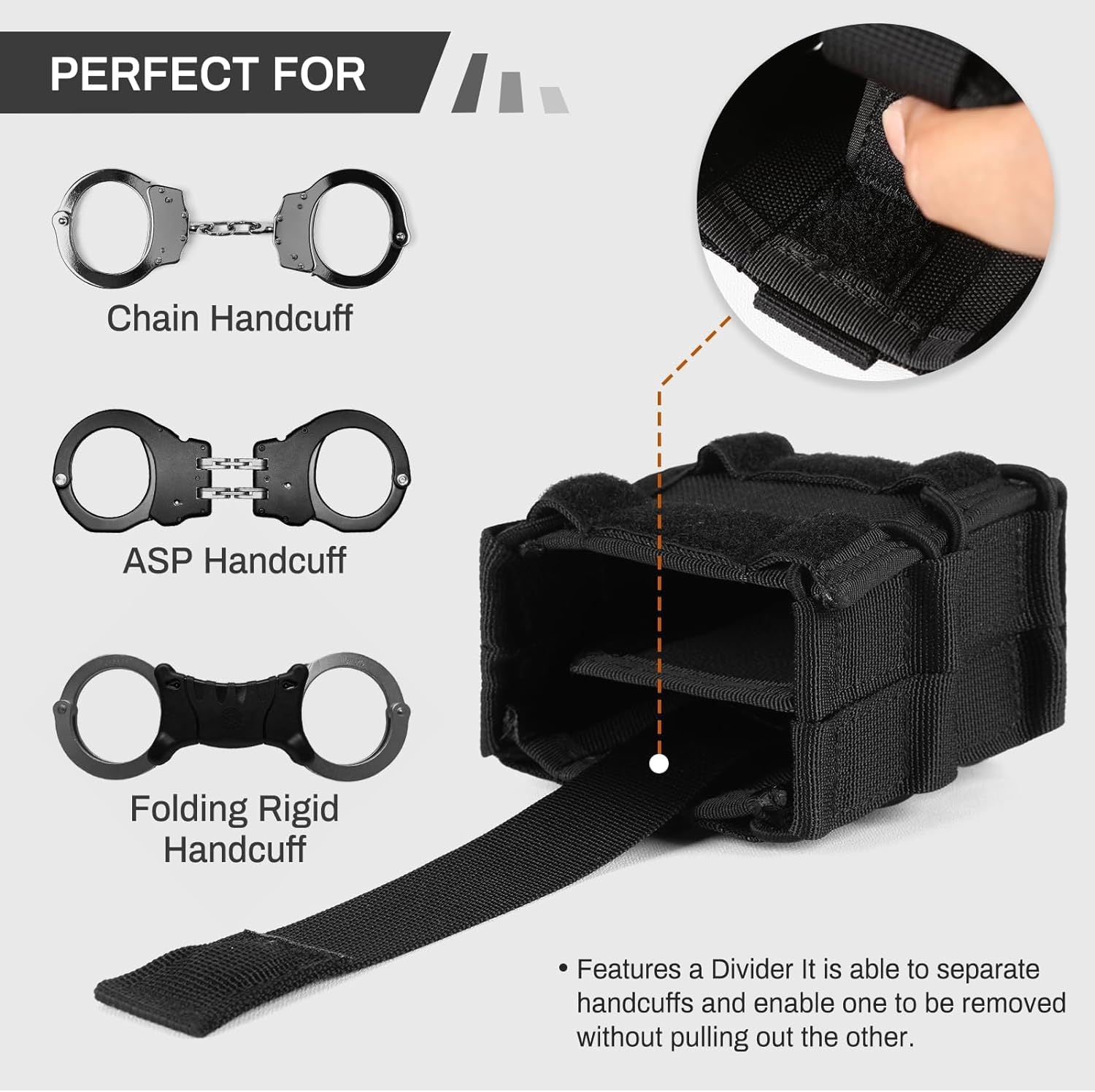 Double Handcuff MOLLE Tactical Pouch