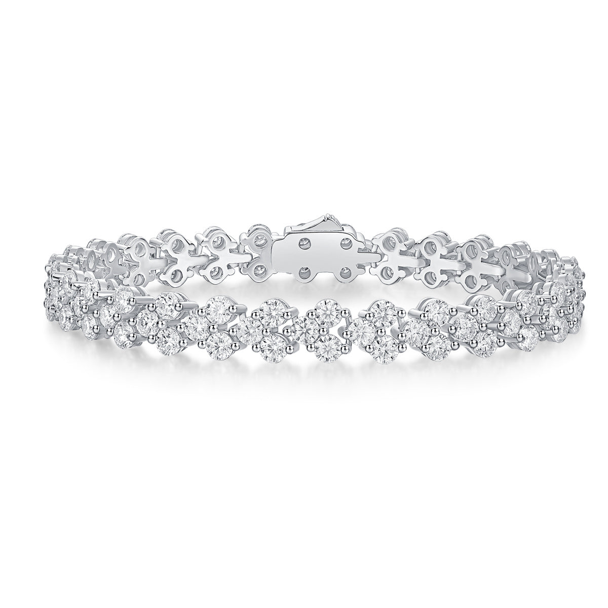 Kanong Mossan Diamond Silver Bracelet