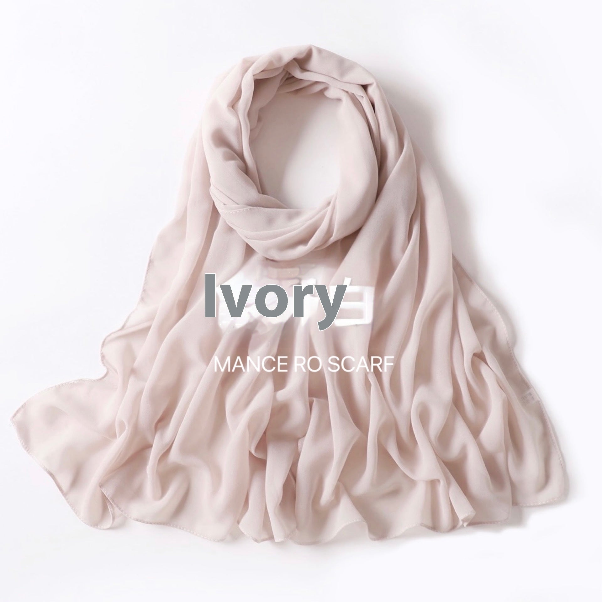 Pearl Chiffon Headscarf Veil Wrap